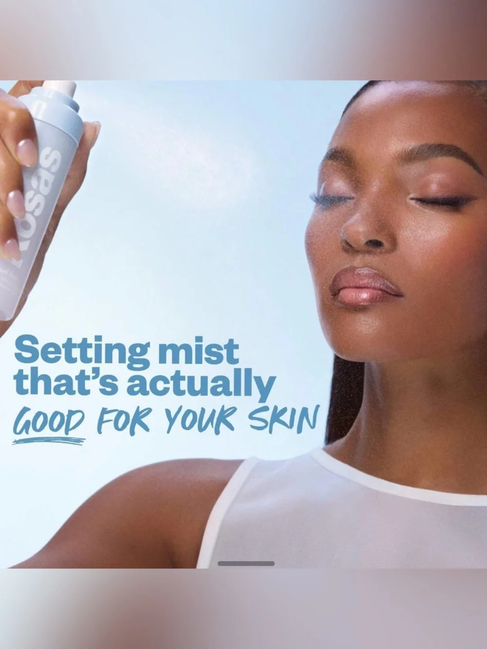 Kosas Setting Mist in Soft Blue & Lavender Gradient